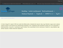 Tablet Screenshot of csaba-college.hu